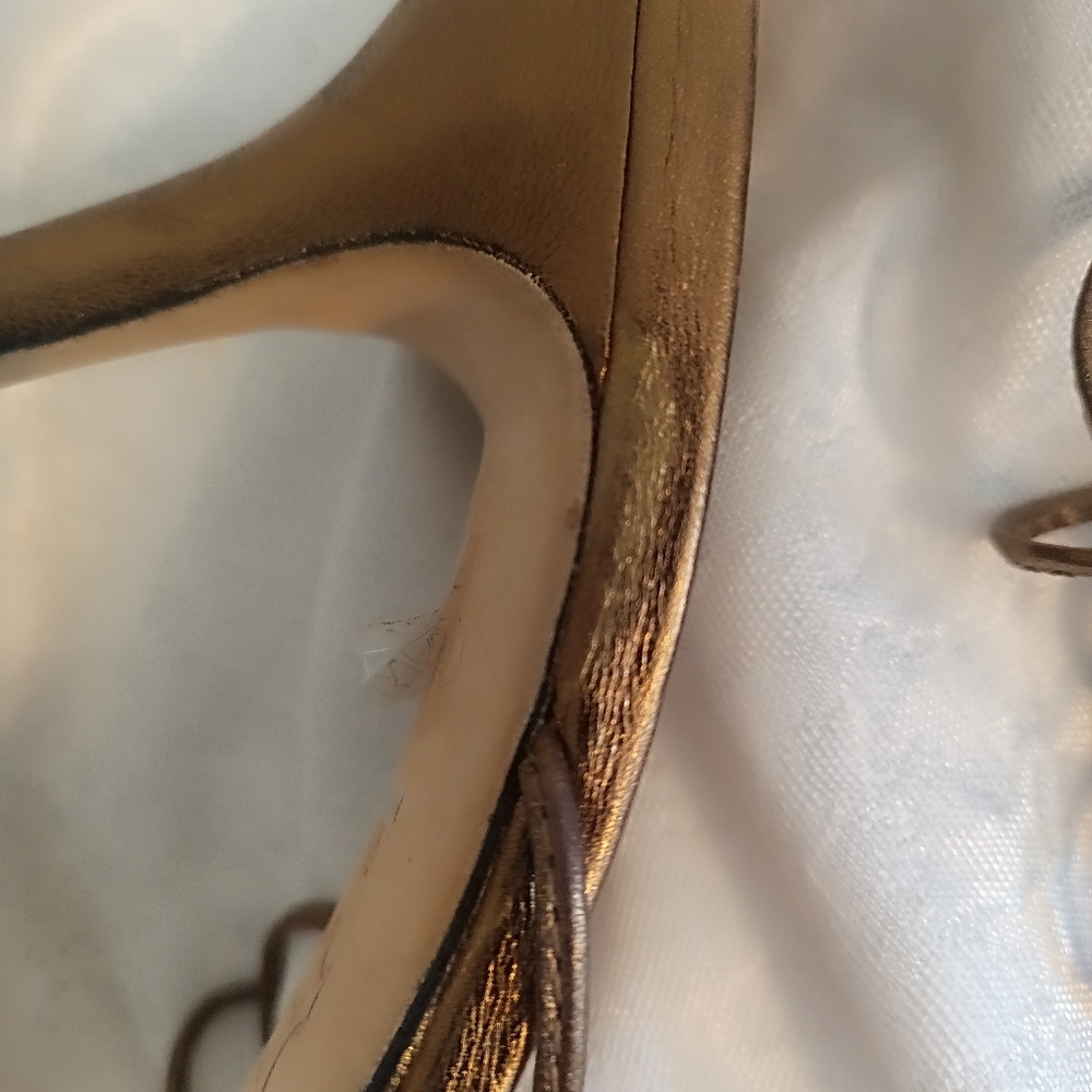 Tadashi bronze and crystal heel sandal size 9 - Picture 7 of 7